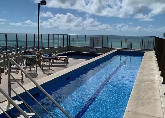 Flat Luxo Shopping Rio Mar - Beach Class Boa Viagem Recife - Piscina Rooftop